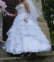 красивое пышное свадебное платье